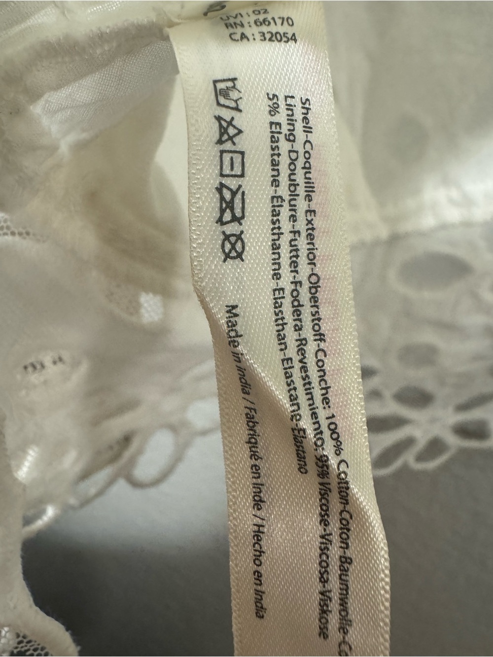 Intimately by Free People FP One White Floral Lace Cropped Cami Bralette - Picture 13 of 16